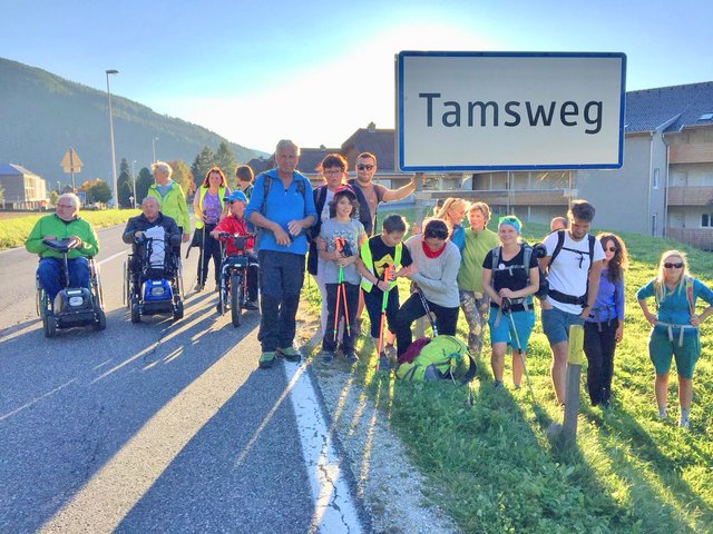 Auch durch Tamsweg führte der Weg des Sozial-Projektes "Heimo geht".