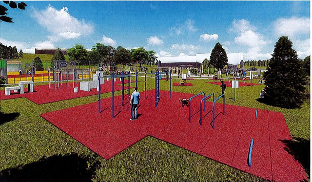 So wird der neue Bewegungspark in Köflach, angrenzend an die Therme NOVA, aussehen.