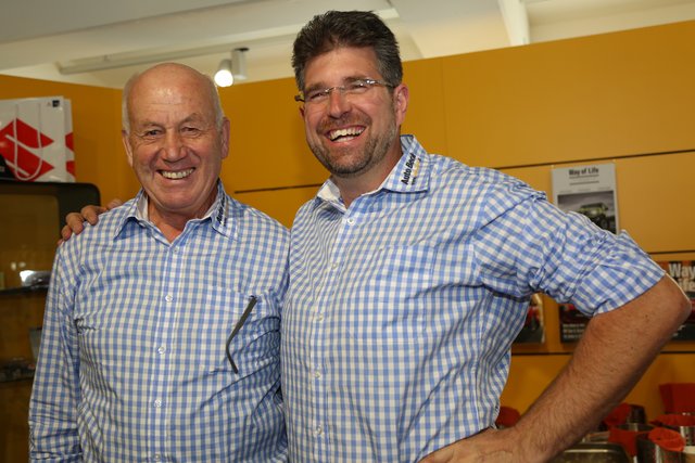 (Chefkoch) Peter Herzog und Alois Sparer.