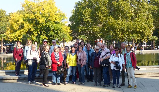 ein Gruppenbild am Anfang der Tour