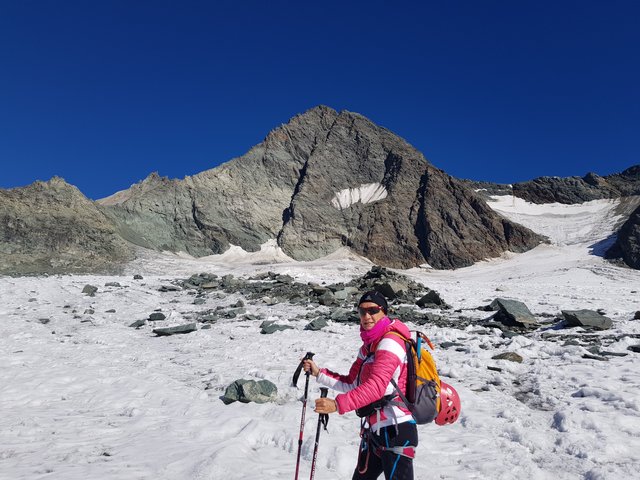 dem Glockner ganz nah..vor uns der kleine und der große Glockner