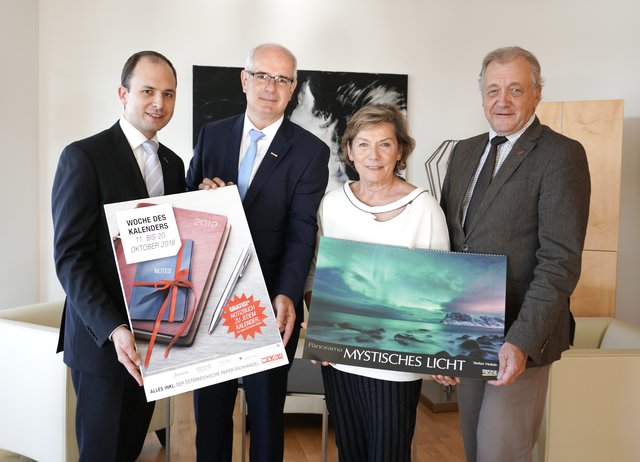 WKNÖ-Direktor Franz Wiedersich, Gremialobmann Andreas Auer, WKNÖ-Präsidentin Sonja Zwazl und Gremialgeschäftsführer Andreas Hofbauer.