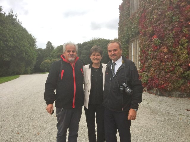 Von links: Franz Holper aus Güttenbach, die Grieselstein-Britin Melitta Petr und Ewald Deutsch aus Heiligenbrunn.
