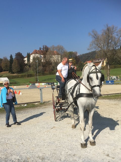 Organisationsleiter Hubert Scherz ist stolz auf Tochter Bianca.