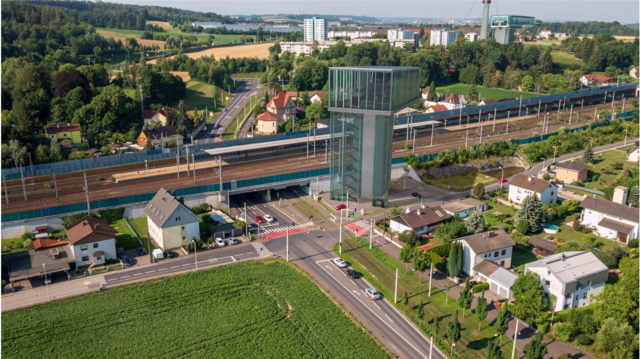 So könnte die Station beim Bahnhof Ebelsberg aussehen.