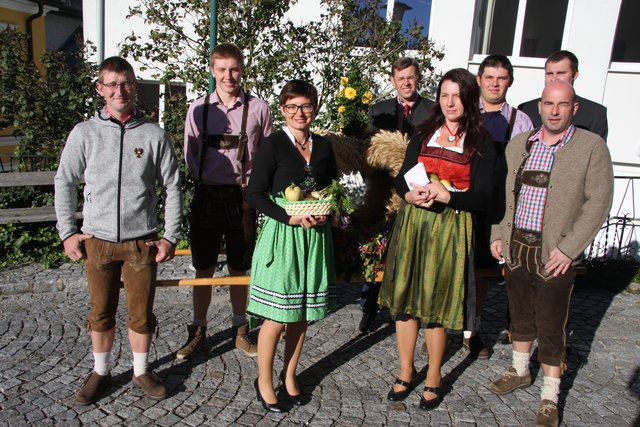 Die Ortsbauernschaft gestaltete den Gottesdienst zum Erntedankfest. Diesjähriges Thema: Wasser.