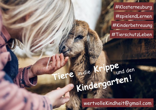 Foto: Tiere in die Krippe und den Kindergarten