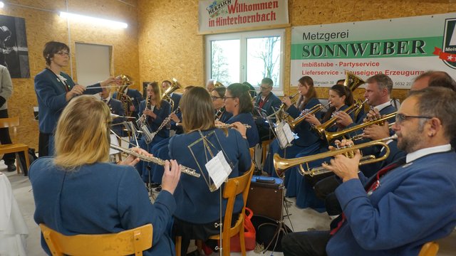 Die Musikkapelle Vorderhornbach sorgte für die musikalische Umrahmung des Festes.