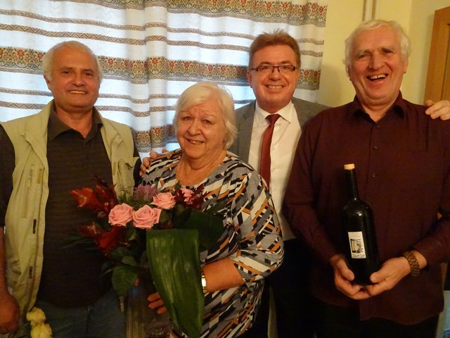 Von links: Ernst-Anton Hihlik, Margarete Koller, Werner Schöll und Hans Koller.