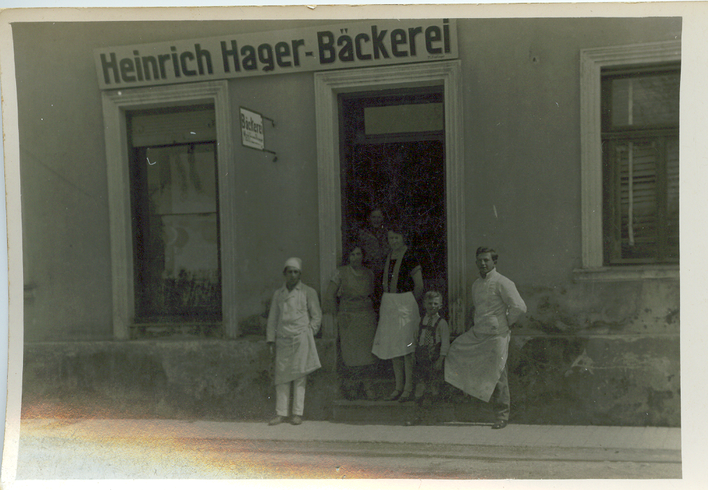 Die erste Hager-Bäckerei am Mühlweg im Jahr 1930.