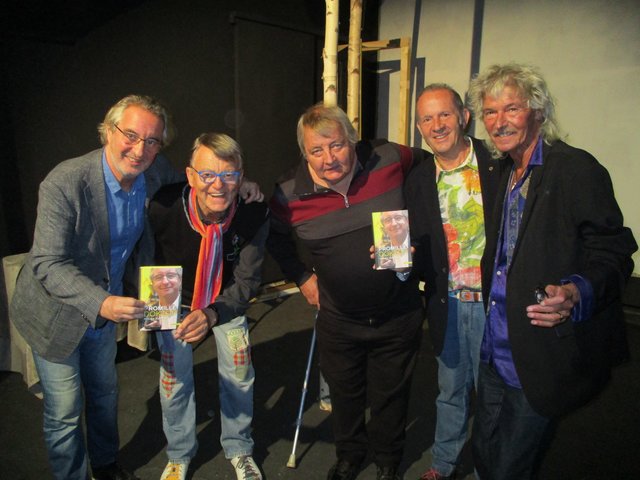 Künstlerisches Quintett im Theater im Keller: R. Sommer, G. Renner, D. Hirzberger, R. Seeger, W. Halwachs (v.l.)