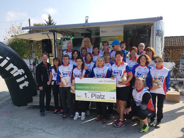 Platz 1 beim "Gesunde Gemeinde"-Cup 2018: Finkenstein