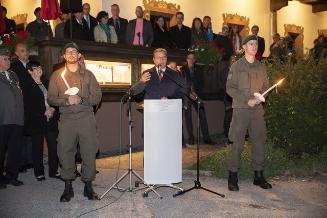 "Ein Mehr an Vernetzung braucht unbedingt auch ein Mehr an Sicherheit.“, so der frühere Verteidigungsminister LH Günther Platter. | Foto: Land Tirol/Sedlak