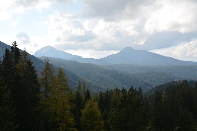 Schöner Spaziergang von der Maierl Alm nach Obereggen im Eggental.
