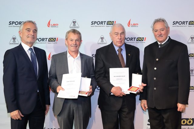 Zum Sport-Konsulent wurden Karl Pocessny (2. v. l.) aus Losenstein und Gerhard Oeller (3. v. l.) aus Wolfern ernannt.