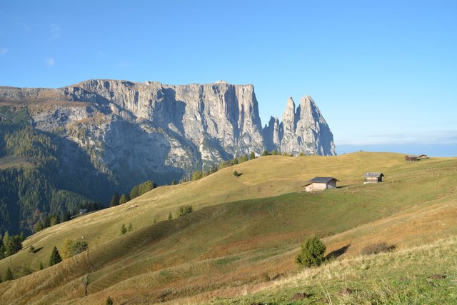Die Seiser Alm befindet sich auf einer Seehöhe von 1.680 bis 2.350 Metern und stellt mit einer Fläche 56 Quadratkilometern eines der größten geschlossenen Hochplateaus in den Alpen dar.