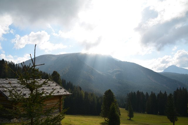 Schöner Spaziergang von der Maierl Alm nach Obereggen im Eggental.