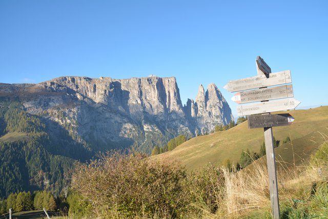 Tolle Wanderung von der Seiser Alm auf den Schlern.