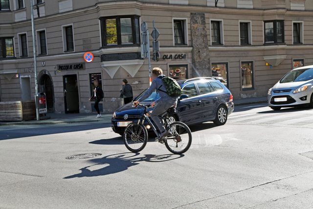 Vorrangregeln gelten auch für Radfahrer.