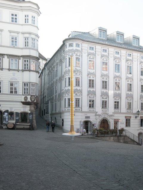 Der Lichtbrunnen soll das neue Zentrum der Linzer Altstadt werden.