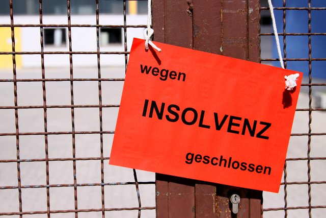 2018 gab es weniger Unternehmensinsolvenzen aber mehr Privatkonkurse.