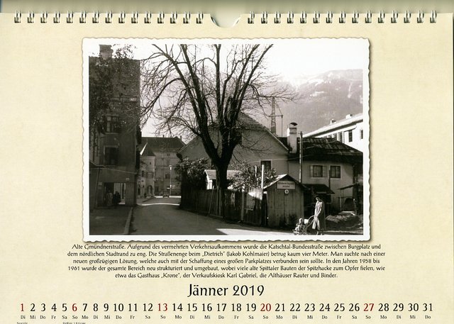 Alte Ansichten von Spittal: Jasmin Granig vom Stadtarchiv hat sie wieder in einen Kalender gepackt