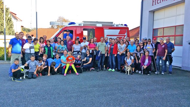 Die Feuerwehr Neustift organisierte Wanderung und Verpflegung.