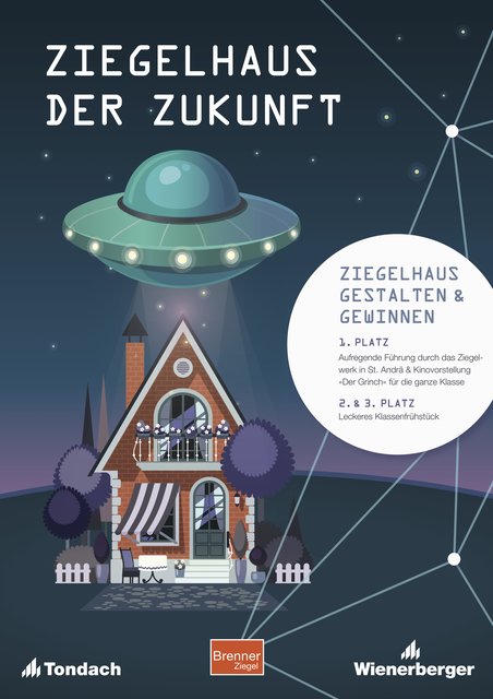Wienerberger und Brenner veranstalten einen Kreativwettbewerb zum "Ziegelhaus der Zukunft"