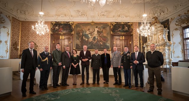 ie Delegation in der „Landtagsstube“.