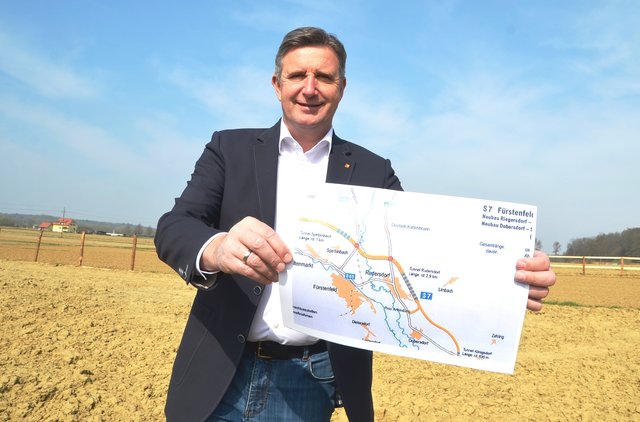 LAbg. Ewald Schnecker: "Für den S7-Tunnel Rudersdorf werden die Baulose demnächst vergeben." | Foto: SPÖ