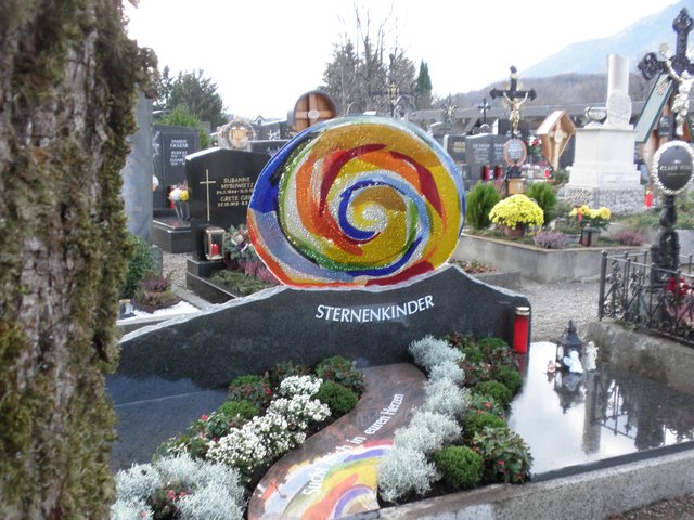 Die Sternenkinder Grab- und Gedenkstätte am Bad Ischler Friedhof.