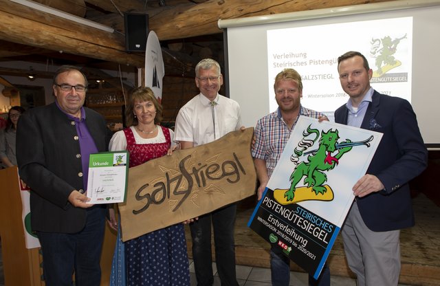 Regina und Friedl Kaltenegger mit Thomas Weihs, Christian Gößler und Arthur Moser