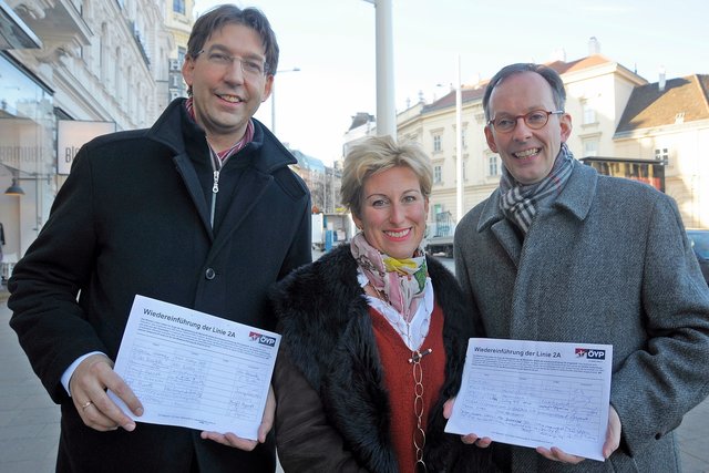 Pro 2A: Markus Figl (l.), Christina Schlosser, Gerhard Hammerer.