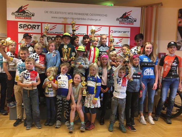 Crazy Cross Biker als zweiter bester österreichischer Verein bei der Junior Centurion MTB Challenge 2018 Gesamtwertung