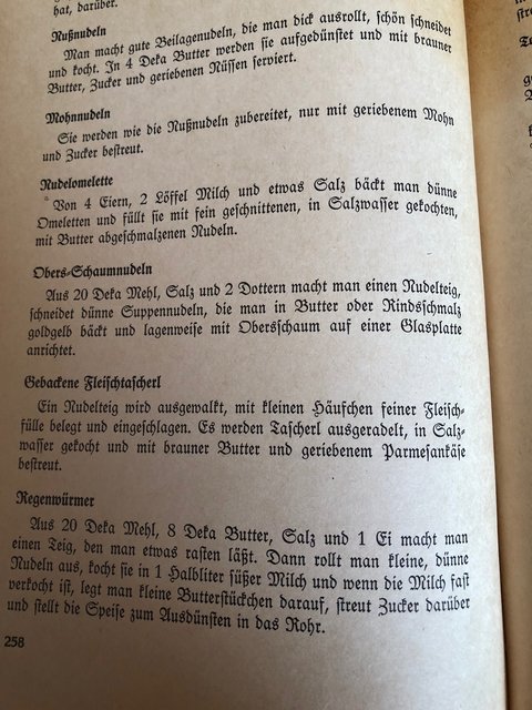 Auch die Obersschaumnudeln sind ein Rezept, das es schon seit vielen Jahrzehnten gibt