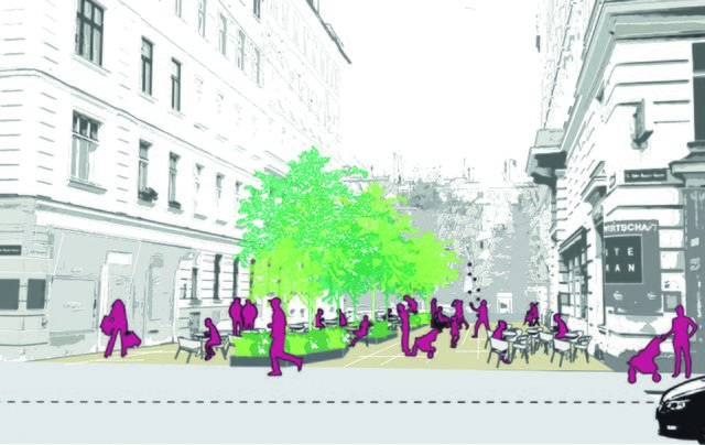 Umgestaltung Königseggasse: Die neue Fußgängerzone soll eine Verbindung zum Loquaipark sein.