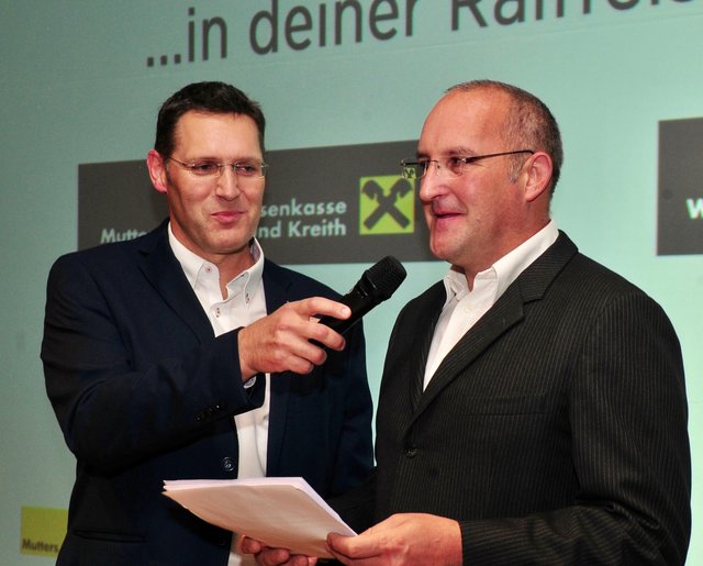 Gregor Reitmair (li., GL RB westliches Mittelgebirge) und Vereinsobmann Walter Mair waren am Wort!