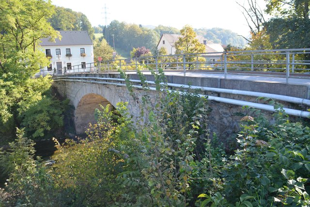 Die Saffenbrücke in Scheibbs verbindet die Vororte Saffen und Heuberg miteinander. 