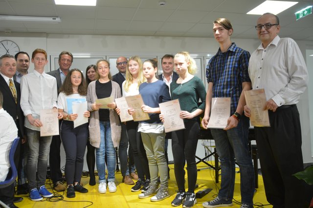 Zahlreiche Musikschüler wurden ausgezeichnet.