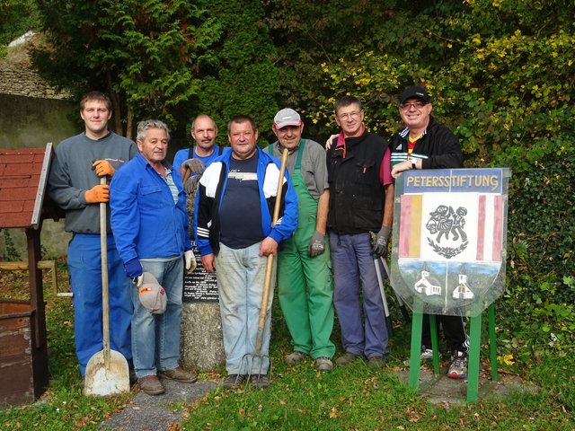 Foto Werner Schöll von links: Roman Unger, Gerhart Phillippovitsch, Helmut Sachs, Martin Tremmel, Johann Sachs, Erich Schock und Werner Schöll.