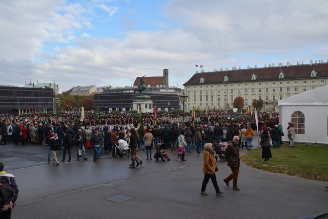 Die Salzburger Schützen am Wiener Heldenplatz