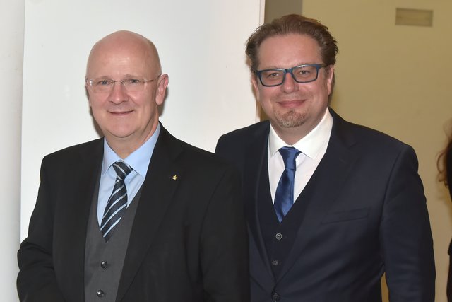 Michael Rockenschau und Thomas Reiter.