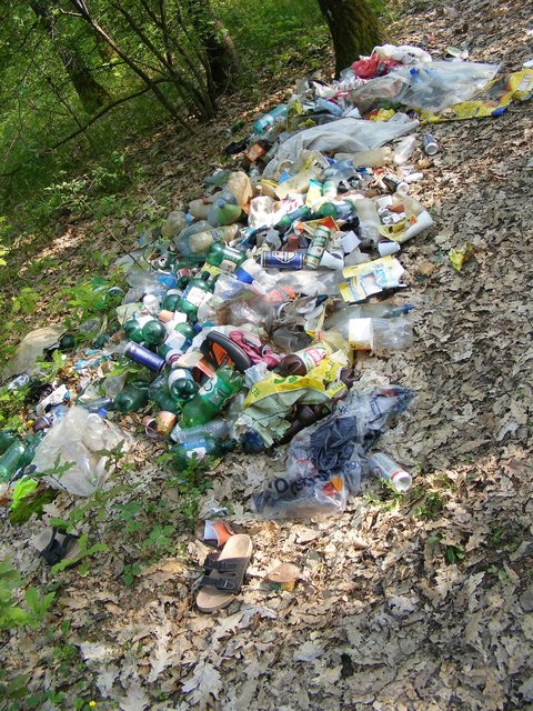 Müllablagerungen in der Natur sind strafbar