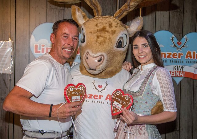 DJ Wolf, Linzer Alm-Maskottchen Johnny – der Alm Hirsch, Miss Oberösterreich Danila Zivkov