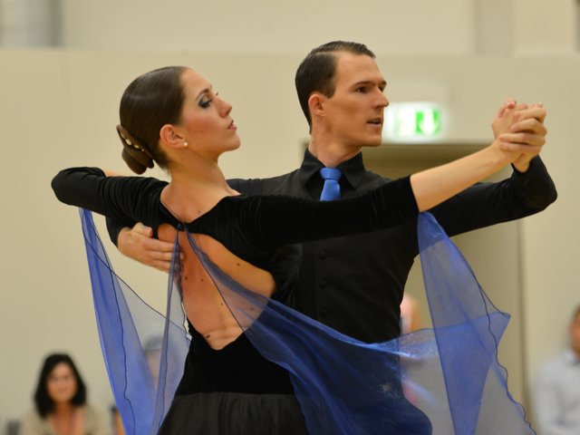 Manuel Hauthaler &amp; Katharina Floimayr holten bei der ÖM Standard Silber in der C-Klasse | Foto: © TSC Grün-Rot-Wels