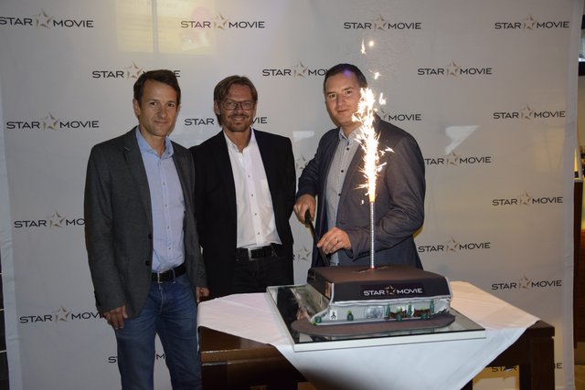 Die Star-Movie-Geschäftsführer Hans-Peter Obermayr, Manfred Dirninger und Klaus Obermayr (v. l.)