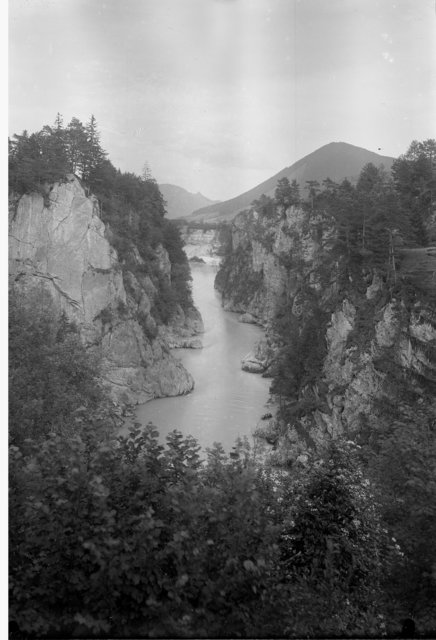 Steyrschlucht vor Kraftwerksbau Steyrdurchbruch