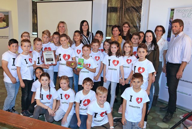 Ausgezeichnete Teilnehmer am Projekt „Buntes Burgenland“: die Kinder der Volksschule Hornstein. | Foto: LMS