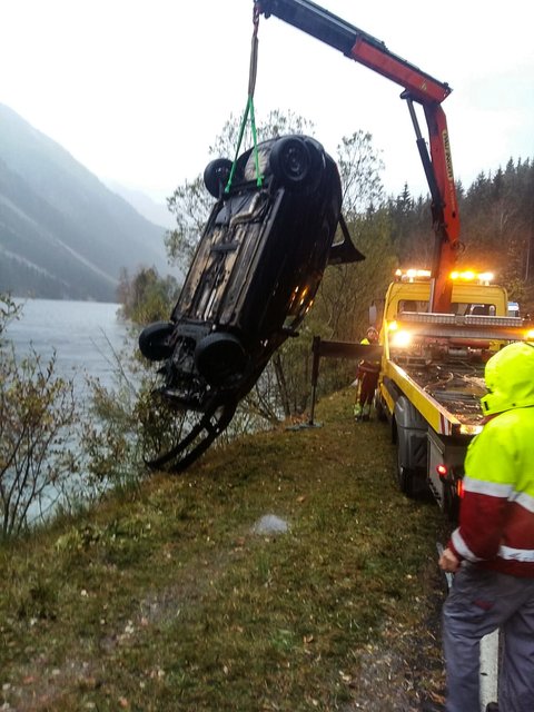 Der Pkw wurde von der Feuerwehr und der Wasserrettung geborgen. | Foto: Zeitungsfoto.at