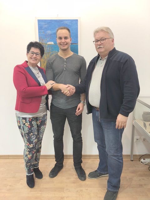 Ulrike Kitzinger, Peter Rupp und Josef Kutrovatz nach der Angelobung | Foto: Gemeinde Sigleß